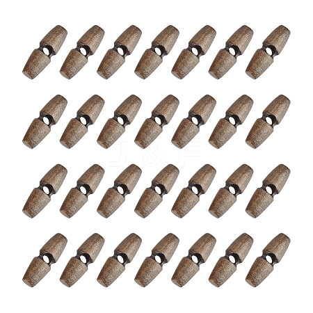 Unicraftale 50Pcs 1-Hole Wood Buttons BUTT-UN0001-27A-1