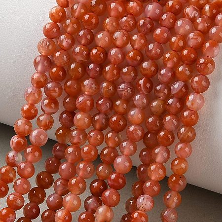 Natural South Red Agate Beads Strands GG-CBA6824-A01-01-1