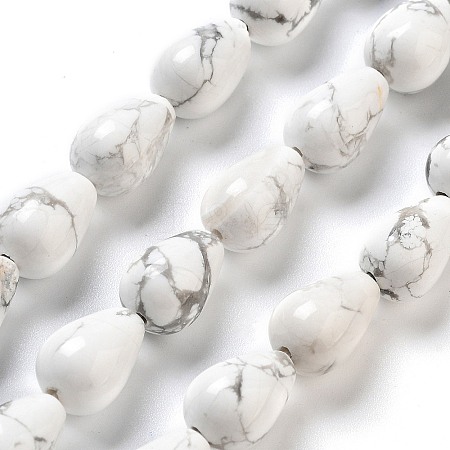 Natural Howlite Beads Strands G-B106-A26-02-1