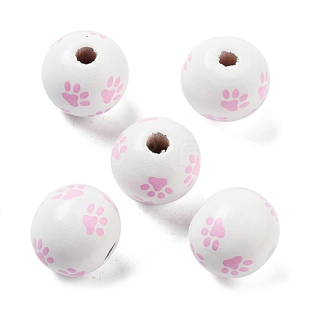 Dog Theme Wood Beads WOOD-M011-05A-04-1