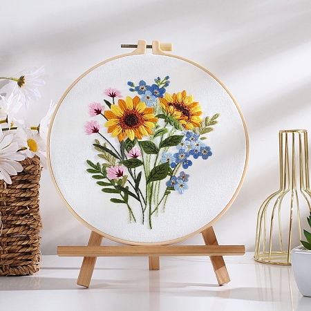 DIY Flower Embroidery Kits PW-WG3D908-05-1