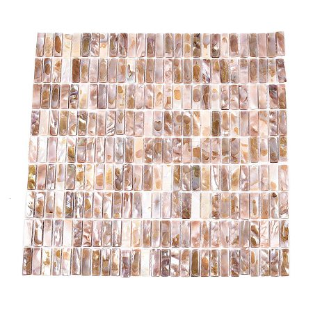 Natural Freshwater Shell Mosaic Tile Cabochons SHEL-Q029-01-1