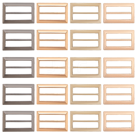 20Pcs 4 Colors Alloy Belt Buckles FIND-CL0001-36B-1