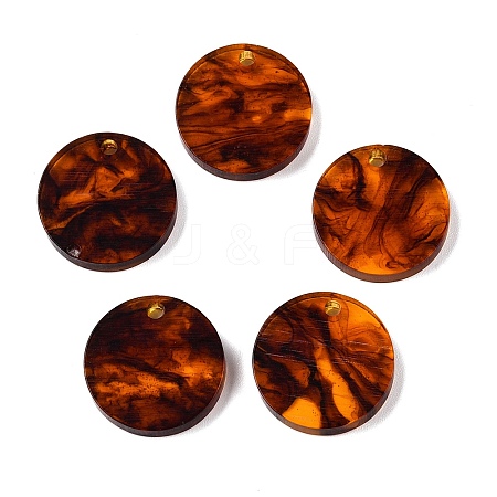 Opaque Resin Pendants RESI-T058-03A-1