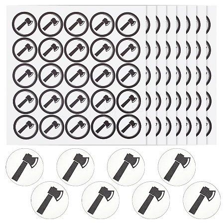 PVC Plastic Waterproof Stickers LS-DIY-WH0386-18E-1