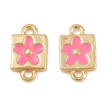 Brass Enamel Connector Charms KK-H078-03A-G01-1