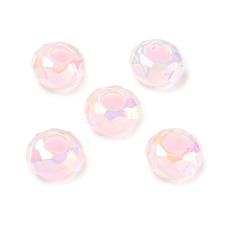 Electroplate Transpant Resin European Beads RE-CBAFF00-02C-1