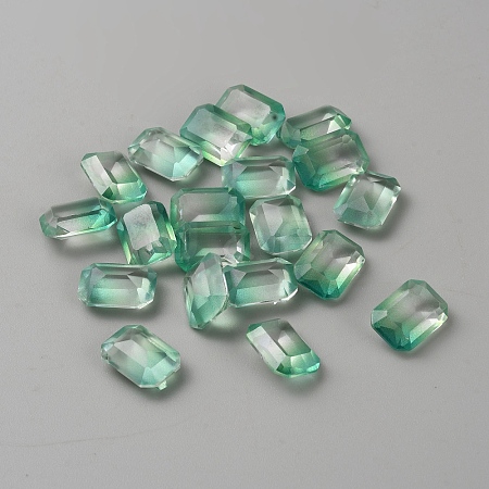 130Pcs Gradient Color Transparent Resin Cabochons RESI-TAC0018-30H-1