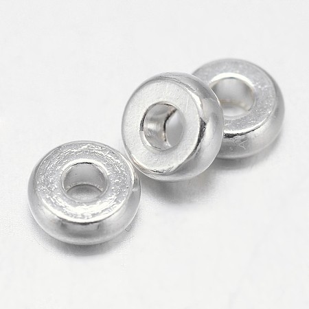 Flat Round Brass Spacer Beads LS-KK-E738-65C-S-1