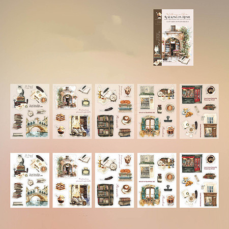 Scenery of Rome PET and Paper Sticker STIC-C011-04E-1