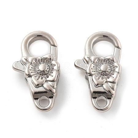 Brass Lobster Claw Clasps X-KK-R216-18B-P-1