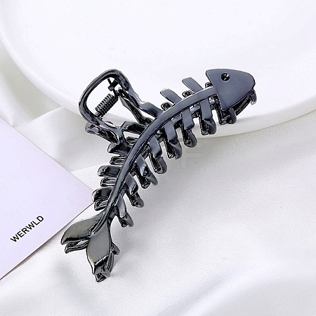 Fishbone Zinc Alloy Claw Hair Clips PW-WG608A4-04-1