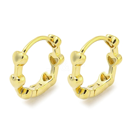 Brass Hoop Earrings EJEW-L211-010C-G-1