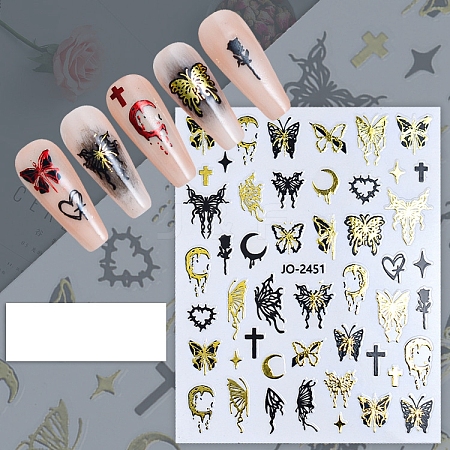 Butterfly Paper Nail Art Stickers PW-WG16398-11-1