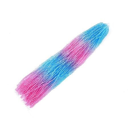 Gradient Color Baking Painted Glass Bead Strands X-DGLA-A039-T2mm-A06-1