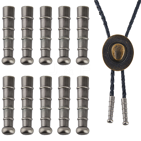 10Pcs Retro Zinc Alloy Cord Ends FIND-FH0017-97AS-1
