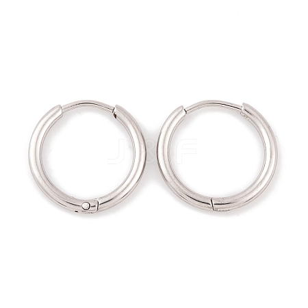 Non-Tarnish Round Ring 304 Stainless Steel Hoop Earrings for Women EJEW-G388-02C-P-1