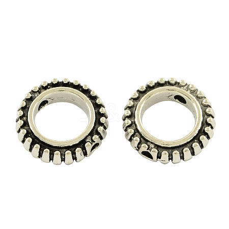 Tibetan Style Alloy Ringlike Bead Frames TIBEB-5245-AS-LF-1