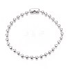 Non-Tarnish 304 Stainless Steel Ball Chain Necklaces for Women NJEW-G135-01B-P-1