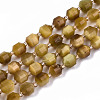 Natural Gold Tiger Eye Beads Strands G-S362-060A-1