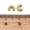 Brass Crimp Beads Covers KK-CBA1A60-05G-3
