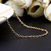 Gold Plated Brass Cable Chain Necklaces NJEW-BB10199-18-4