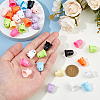 36Pcs 9 Colors Plastic Bead Cone KY-FH0001-38-3