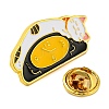 Golden Zinc Alloy Brooches JEWB-Z015-01C-3