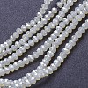 Electroplate Glass Beads Strands EGLA-A034-J4mm-Y04-1