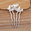 Alloy Hair Comb Findings PW-WGDE38F-01-1