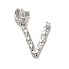 Rack Plating Brass Micro Pave Cubic Zirconia European Dangle Charms KK-L210-015P-V-1