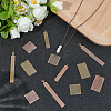 96Pcs 8 Styles Metal Tags KK-ME0001-42-4