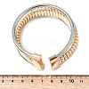Two-tone Iron Multi-strand Snake Chain Cuff Bangles for Women BJEW-P390-01A-A-3