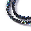 Electroplate Glass Beads Strands EGLA-E057-01A-04-3