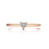 Brass Micro Pave Cubic Zirconia Finger Rings for Women FS-WG4BC3F-12-3