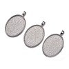 Alloy Pendant Cabochon Settings LS-PALLOY-A15657-N-NF-3