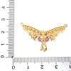 Brass Micro Pave Clear Cubic Zirconia Pedants CU-CBA2C2D-06G-3