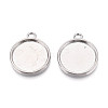 Tibetan Style Alloy Pendant Cabochon Settings PALLOY-N178-13AS-E-1