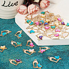  36Pcs 6 Colors Alloy Crystal Rhinestone Connector Charms FIND-TA0003-15-13