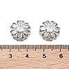 Brass Micro Pave Clear Cubic Zirconia Beads KK-Z059-02P-3