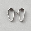 925 Sterling Silver Snap on Bails STER-WH0062-008P-02-1