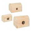 Olycraft Unfinished Pine Wood Jewelry Box CON-OC0001-15-1