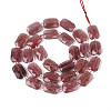 Natural Strawberry Quartz Beads Strands G-T139-80-2