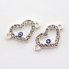 Alloy Rhinestone Evil Eye Links connectors LS-ALRI-S161-01S-1