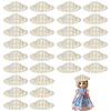 30Pcs Paper with Cloth Doll Hat AJEW-FG0007-88-1