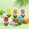 6Pcs 6 Colors Tulip PVC Display Decoration DJEW-WH0042-102-4