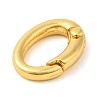 Rack Plating Brass Spring Gate Rings KK-Q781-12G-2