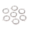 Zinc Alloy Pendant Settings for Cabochon & Rhinestone PALLOY-A15290-AS-LF-1