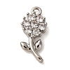 Brass Micro Pave Cubic Zirconia Pendants KK-I276-04P-02-1