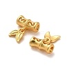 Brass European Dangle Charms KK-B110-03G-2